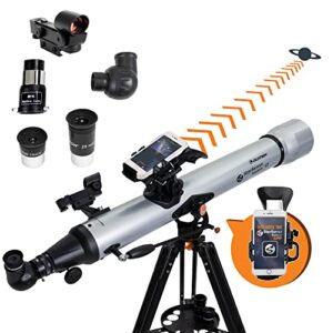 celestron – starsense explorer lt 80az smartphone app-enabled telescope – works with starsense app to help you find stars, planets & more – iphone/android compatible
