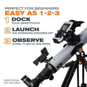 Celestron – StarSense Explorer LT 80AZ Smartphone App-Enabled Telescope – Works with StarSense App to Help You Find Stars, Planets & More – iPhone/Android Compatible