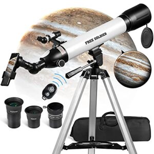 telescopes for adults astronomy – 700x90mm az astronomical professional refractor telescope for kids beginners astronomy with advanced eyepieces, cool christmas astronomy gift for men, white