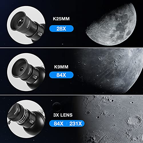 Telescopes for Adults Astronomy - 700x90mm AZ Astronomical Professional Refractor Telescope for Kids Beginners Astronomy with Advanced Eyepieces, Cool Christmas Astronomy Gift for Men, White