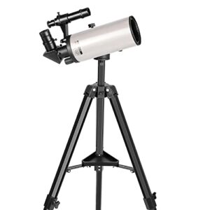 maksutov-cassegrain telescope, mak70 telescopes for adults kids 1000mm focal length 70mm objective lens, beginners astronomy telescope with slow motion gimbal tripod