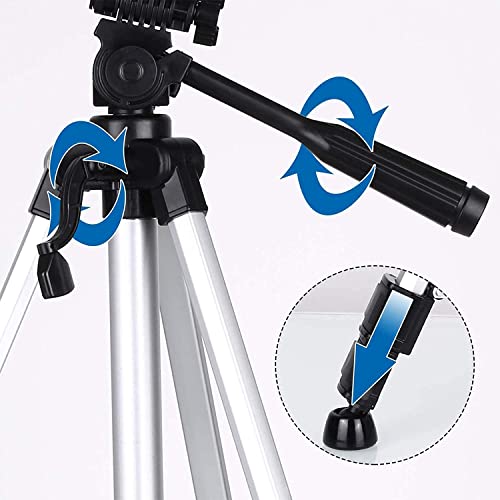 Tuword Telescope for Beginners Adults Kids, 70mm Aperture 400mm AZ Mount Astronomical Refracting Telescope Adjustable(17.7-35.4In) Portable Travel Telescopes with Backpack, Phone Adapter