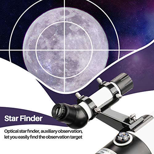 Telescope for Adults & Kids Monocular Refractor Telescope for Astronomy Beginners Professional 400mm 80mm with Tripod & Smartphone Adapter