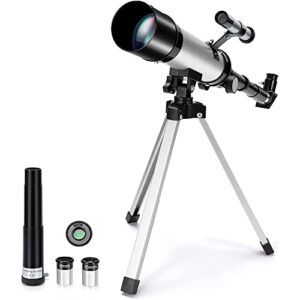 Merkmak Telescope for Kids, Astronomy Kids Telescope 360/50mm Spotting Scope, 90X Refractor Telescope, Telescopes for Astronomy Beginners with Tripod, Best Gift to Observe Deep Space Stargazing