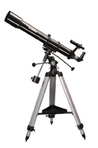 skywatcher evostar-90 eq-2 refractor telescope black