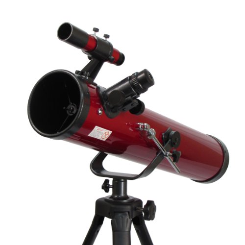 Carson Red Planet 35-78x76mm Newtonian Reflector Telescope (RP-100) , Red