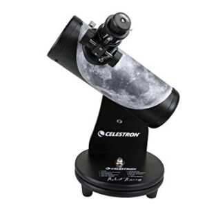 Celestron – 76mm Signature Series FirstScope – Compact and Portable Tabletop Dobsonian Telescope – Ideal Telescope for Beginners – Features Custom Moon Map Wrap – BONUS Astronomy Software Package