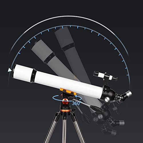 Telescope,Telescopes for Adults Astronomy,70mm Aperture 700mm Focal Length Professional Refractor Telescope for Kids and Beginners with Phone Adapter, AZ Mount and Tripod to Viewing Planets and Moon