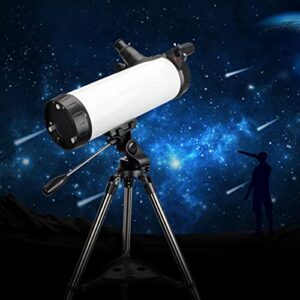 Telescope 114AZ Newtonian Reflector Telescope for Astronomy Adults, Great Astronomy Gift for Kids Adults, Comes with Cellphone Adapter & 1.25 Inch 13% T Moon Filter