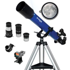 Meade Instruments – Infinity 70mm Aperture, Portable Refracting Astronomy Telescope for Beginners – Multiple Eyepieces & Accessories Included - Adjustable Alt-azimuth (AZ) Manual Mount