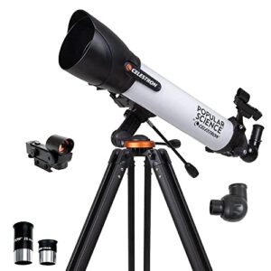 popular science starsense explorer dx 100az smartphone app-enabled telescope – works with starsense app to help you find stars, planets & more – iphone/android compatible