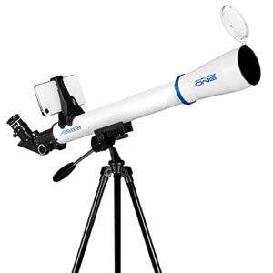 explore one star50app – 50mm refractor telescope w/panhandle mount and astronomy app
