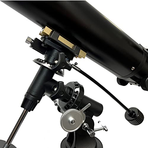 PolarLink 102EQ (4inch) Refractor Telescope 102mm Aperture 660mm Focal Length Manual German Equatorial Telescope with Slow Motion Control with Smartphone Adapter and Remote Shutter