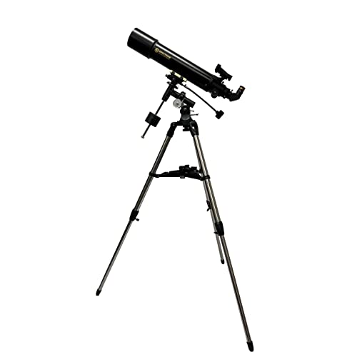 PolarLink 102EQ (4inch) Refractor Telescope 102mm Aperture 660mm Focal Length Manual German Equatorial Telescope with Slow Motion Control with Smartphone Adapter and Remote Shutter