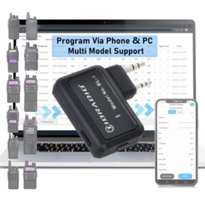 tidradio ham radio wireless programmer adapter app and pc program for baofeng uv-5r and multiple models no driver issues instead of program cable