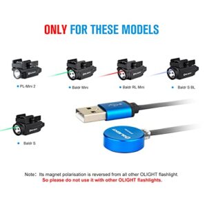 OLIGHT MCC Special Magnetic Charging Cable ONLY for PL-Mini 2, Baldr Mini, Baldr S, Baldr S BL, Baldr RL Mini and PL Mini, Using in The Car, or with a Power Bank and Solar Charger