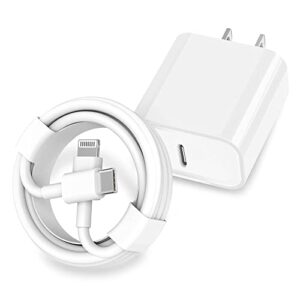 iphone fast charger, usb c fast charger 20w pd fast adapter type c power wall charger with cable compatible iphone 14/14 pro max/13/13pro/12/12 mini/12 pro/12 pro max/11/11 pro max/xs max/xr/x,ipad