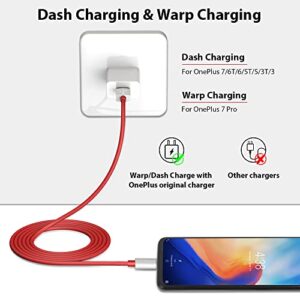 Dash Charge Cable Replacement for OnePlus 7, COOYA 5V 4A Warp Charging Cable for OnePlus 7 Pro 8 7T Type C Cable 6FT USB C Cable Dash Charging for Oneplus 6T 6 5T 5 3T SUPERVOOC Charging for 11 10 Pro
