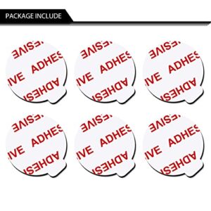 Very High Bond Sticky Adhesive, AZXYI 6 Pack Socket Sticky Adhesive Replacement Kit, Double-Sided Stickers for Collapsible Grips Socket Base
