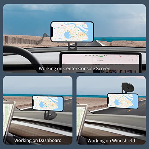 KIWEN Designed for Tesla MagSafe Car Mount Compatible with Model 3/Y/S/X, Strong Magnetic Car Phone Holder for iPhone 14 13 12 Pro Max Mini, Tesla Model 3 Accessories, Tesla Model Y Accessories