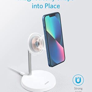 Anker Wireless Charging Stand, PowerWave Select Magnetic Stand Lite with 5 ft USB-C Cable, Charging Stand for iPhone 14 and 13 Series (No AC Adapter)