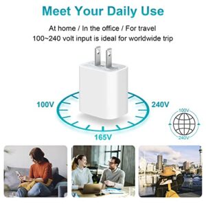 USB C Fast Charger Block【2-Pack】 20W USB C Wall Charger PD 3.0 Power Brick Adapter Compatible with iPhone 13/12/11 Pro Max/Pro/Mini/Xs Max/XR/X, iPad Pro 2020