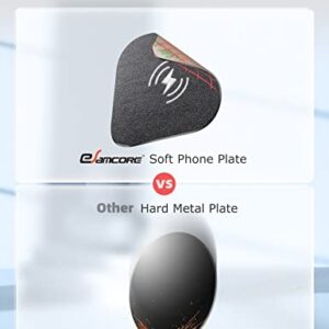 eSamcore Wireless Charging Compatible Phone Metal Plate, Phone Magnet Sticker for Magnetic Car Phone Mount Holder & Cradle & Stand for [Vent] [CD] [Windshield] [Dashboard] 1.7 X 1.7 Inch [2-Pack]