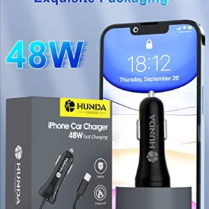 Car Charger,48W/4.8A USB Car Charger Adapter Compatible with iPhone 14/Plus/Pro Max/13 Pro Max/Pro/Mini/12/11/X/SE/8/7/6s/6Plus/5s/5c, iPad Pro/Air/Mini and Universal USB Port for Android Phones