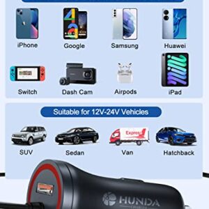 Car Charger,48W/4.8A USB Car Charger Adapter Compatible with iPhone 14/Plus/Pro Max/13 Pro Max/Pro/Mini/12/11/X/SE/8/7/6s/6Plus/5s/5c, iPad Pro/Air/Mini and Universal USB Port for Android Phones