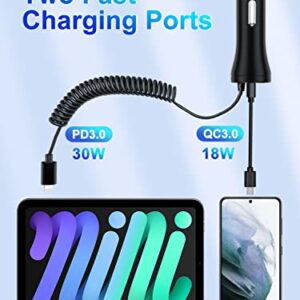 Car Charger,48W/4.8A USB Car Charger Adapter Compatible with iPhone 14/Plus/Pro Max/13 Pro Max/Pro/Mini/12/11/X/SE/8/7/6s/6Plus/5s/5c, iPad Pro/Air/Mini and Universal USB Port for Android Phones