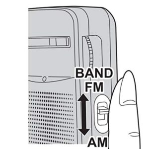 Panasonic RF-P50d Pocket AM/FM Radio Silver RF-P50D