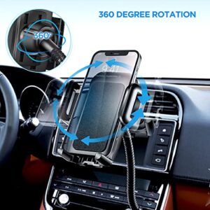 3-In-1 Multifunctional Car Mount + Car Charger + Voltage Detector, SOAIY Car Mount Charger Holder Cradle w/Dual USB 3.1A Charger, Display Voltage Current for iPhone7 6s 6 5s Samsung S7 S6 S5