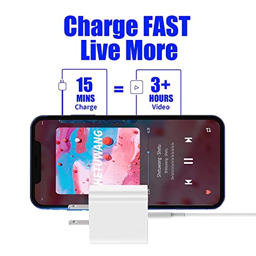 [Apple MFi Certified] iPhone Fast Charger, DESOFICON 2 Pack 20W USB C Power Delivery Wall Charger Plug with 6.6FT Type C to Lightning Quick Charge Data Sync Cord Compatible for iPhone/iPad/AirPods Pro