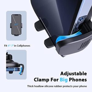 Cell Phone Holder Car [Upgraded 14-Inch Long Arm]Windshield Phone Stand For Car Phone Holder Mount Anti-Shake Stabilizer Automobile Universal Car Mount for iPhone Fit For All iPhone Android Smartphone