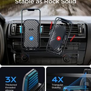 LISEN Car Phone Holder Mount 2022 Upgraded Car Vent Phone Mount with Newest Metal Air Vent Clip Never Rupture Hands Free Cell Phone Holder Mount for Car Compatible for iPhone 14 Pro Max 13 12 Samsung
