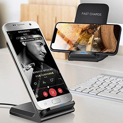 BoxWave Charger Compatible with LG G8 ThinQ (Charger by BoxWave) - Wireless QuickCharge Stand, No Cord; no Problem! Charge Your Phone with Ease! for LG G8 ThinQ - Jet Black