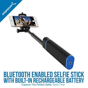 SABRENT Bluetooth Selfie Stick with Built in 5200mAh Battery Charger (GR-SSTK)
