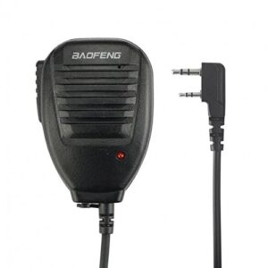 baofeng bf-s112 two way radio speaker,black, auxiliary