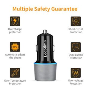 Fast USB C Car Charger,Compatible with Google Pixel 7/7 Pro/6/6a/6 Pro/5a/5/4a/4/4 XL/3 XL/3/3a XL/3a/2, 30W Power Delivery & Quick Charge 3.0 Car Adapter (Fast Charging Type C Cable 3.3Ft Included)