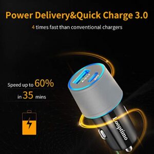 Fast USB C Car Charger,Compatible with Google Pixel 7/7 Pro/6/6a/6 Pro/5a/5/4a/4/4 XL/3 XL/3/3a XL/3a/2, 30W Power Delivery & Quick Charge 3.0 Car Adapter (Fast Charging Type C Cable 3.3Ft Included)