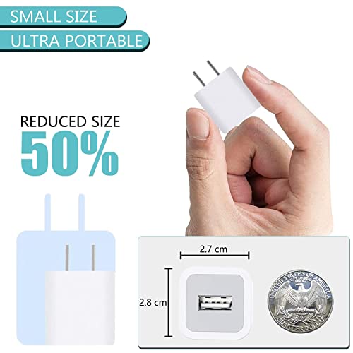 Apple MFi Certified iPhone Charger,2 Set 3.3FT Lightning Cable with USB Plug Fast Charging Cube High Speed Data Sync USB Cable Compatible with iPhone 11/12/13 Pro Max/XS/XR/X/8/7/Plus/6S/SE/iPad