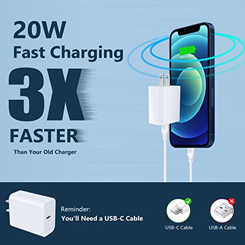 USB C Pixel 7 6 Charger Fast Charger for Google Pixel 7 Pro 6a 6 Pro 5a 5 4a 4 XL 3a 3XL 2,Samsung S23 S22 Ultra S21 FE S20 Z flip 4 3 A13, 20W PD Power Adapter Wall Charger Box+6ft Type C to C Cable