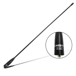 authentic genuine nagoya na-771g 15.3-inch whip gmrs (462mhz) antenna sma-female for btech and baofeng radios