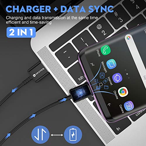 Type C Charger, Adaptive Fast Charging Wall Charger Kit Set with USB-C Cable, Compatible with Samsung Galaxy S22/S22+/S22, S21 /S21, Ultra 5G /S20 / S10 / S10+ / S10e / S8 / S9 / Plus/Edge/Active