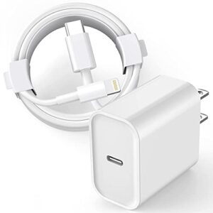 iphone fast charger,fast charger iphone [apple mfi certified] usb c fast charger fast charging pd block type-c to lightning cable cord for iphone 14/13 mini/12/11 pro max/xr/x/8/7 plus se/ipad/airpods