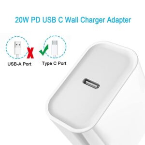 iPhone Fast Charger,Fast Charger iPhone [Apple MFi Certified] USB C Fast Charger Fast Charging PD Block Type-C to Lightning Cable Cord for iPhone 14/13 Mini/12/11 Pro Max/XR/X/8/7 Plus SE/iPad/AirPods