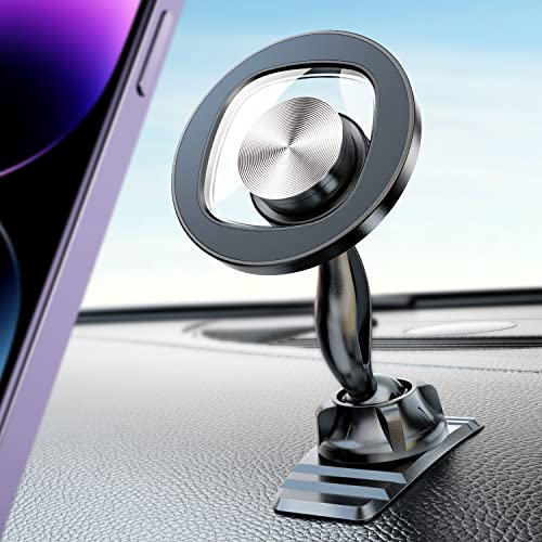 eSamcore Magnetic Phone Holder for Car, iPhone MagSafe Car Mount Strong Phone Magnet for Car Dashboard Cell Phone Holder Car Fits Mag Safe iPhone 14/13/ 12 Pro Max & Android Phones