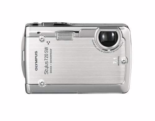 Olympus Stylus 720SW 7.1MP Ultra Slim Digital Camera with 3x Optical Zoom (Silver)