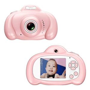 lkyboa child camera -kids digital camera for girls age 3-10, toddler cameras mini cartoon rechargeable video camera with screen and (color : pink)
