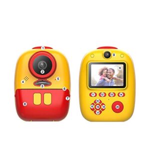 LKYBOA Children's Camera Toy Camera Digital High-Definition Travel Gift Stand That Can Take and Print Photos (Color : A)